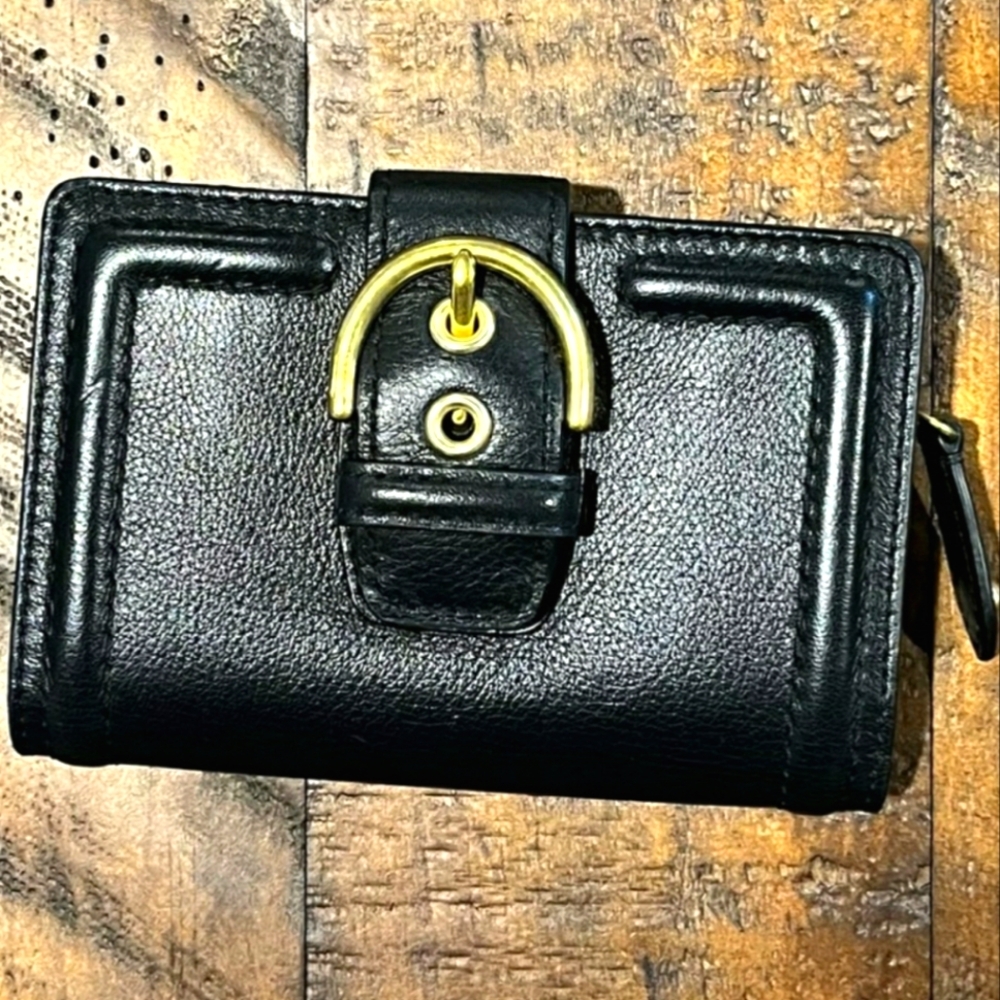 Coach small black Soho wallet